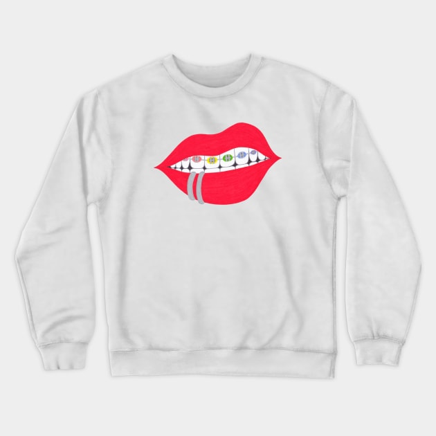 Mouth Crewneck Sweatshirt by calenbundalas